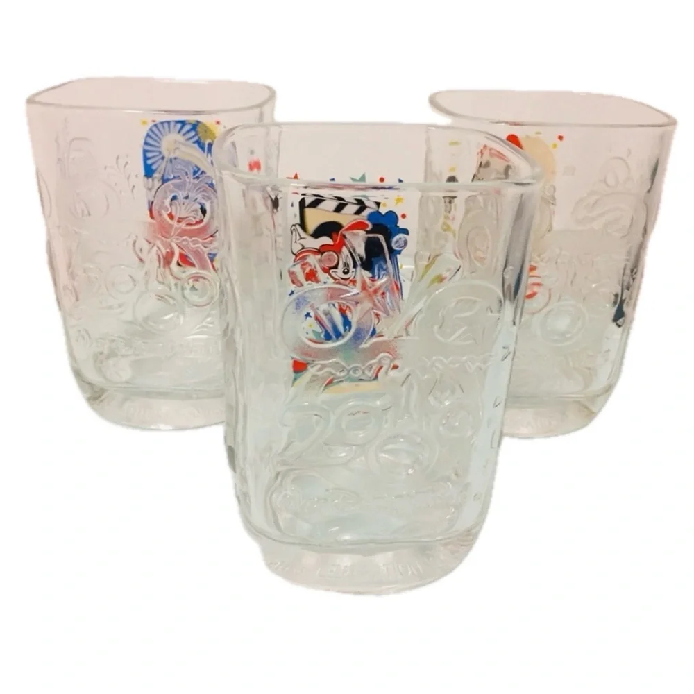 Disney McDonalds 2000 Glasses Mickey Mouse cups